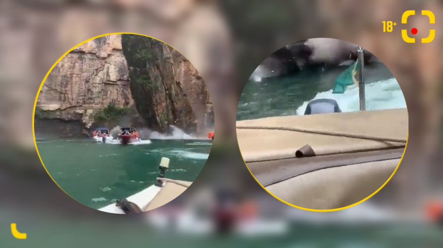 VIDEO 18+ Țipete de disperare! În Brazilia, o stâncă s-a prăbușit peste niște bărci cu turiști. Sunt șapte morți!