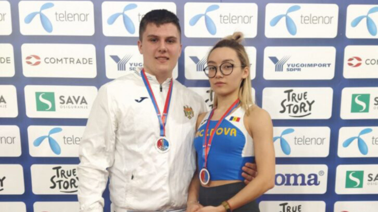 Sportivii moldoveni, Alexandr Mazur și Iuliana Dabija au urcat pe podium la Balcaniadă