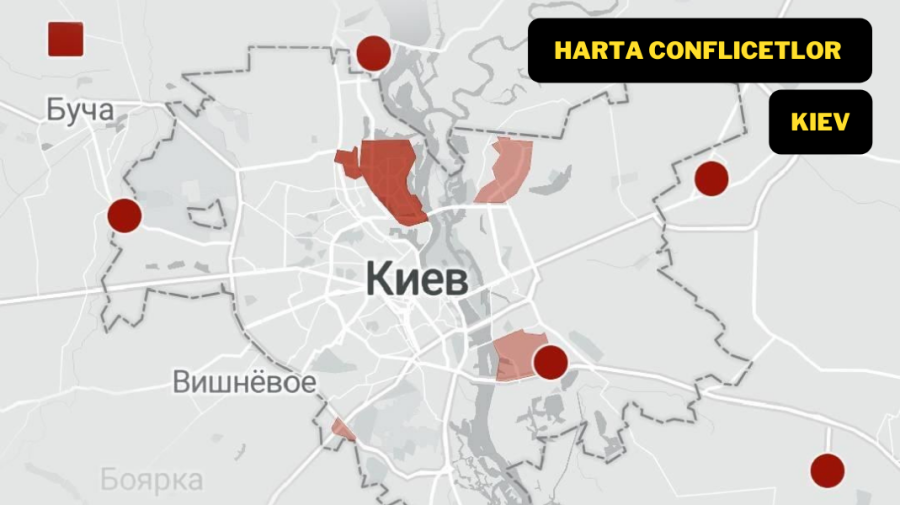 FOTO KIEV intră în fază defensivă! Se aud explozii, iar străzile au devenit goale