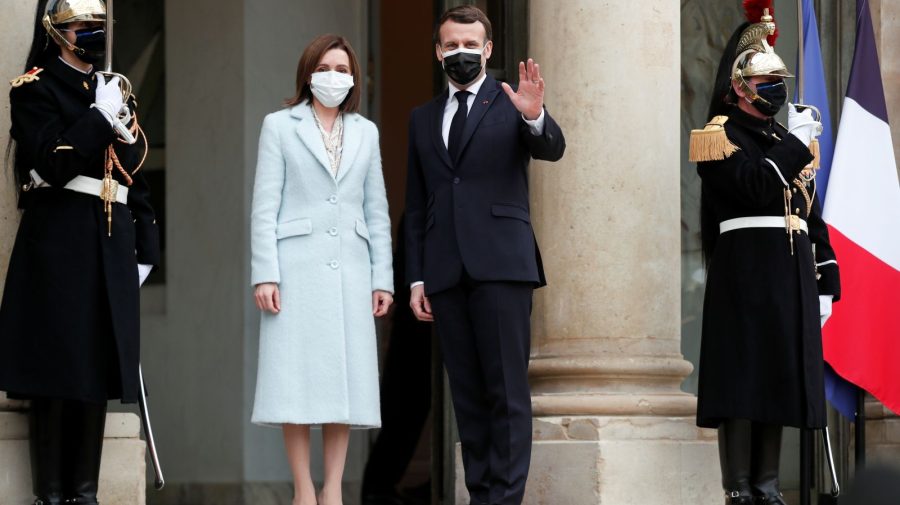 Macron cu Sandu s-au auzit la telefon. Au discutat teme legate de războiul din Ucraina