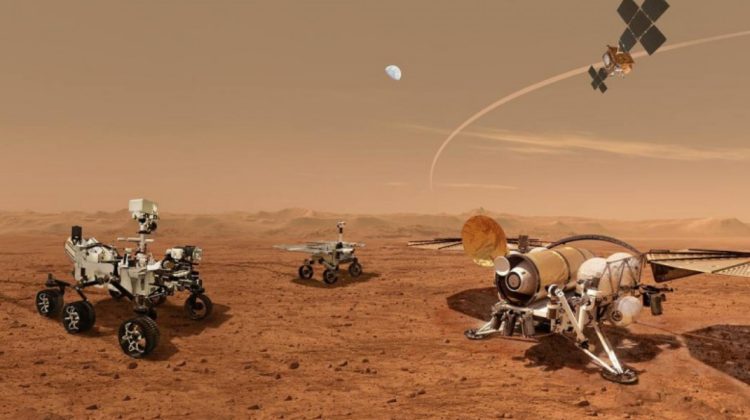 FOTO Prima rachetă lansată de pe Marte, construită pentru NASA, va aduce pentru prima dată probe marțiene pe pământ