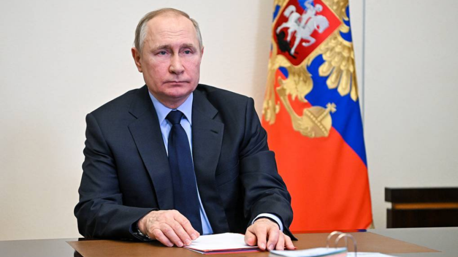 VIDEO cu Putin după o lună de război. Presa din Ucraina: Internauții atrag atenția asupra aspectului neobișnuit