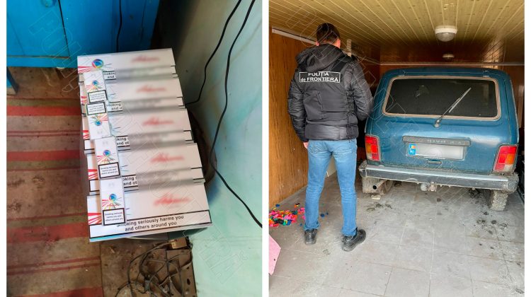 FOTO Circa 30.000 de ţigarete, transportate ilegal cu o barcă pneumatică! Polițiștii documentează doi indivizi