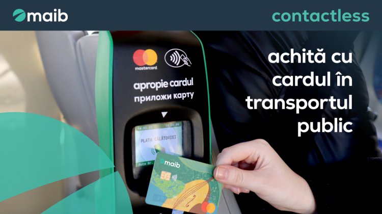 Achită simplu și ușor călătoria cu cardul: validatoarele staționare, instalate în transportul din Chișinău