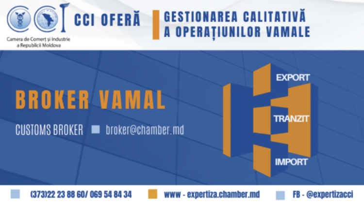 CCI a RM oferă servicii în suportul operațiunilor import/export pentru antreprenorii autohtoni