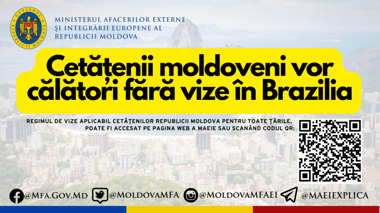 Liber la călătorii! Moldovenii pot intra pe teritoriul Braziliei fără vize