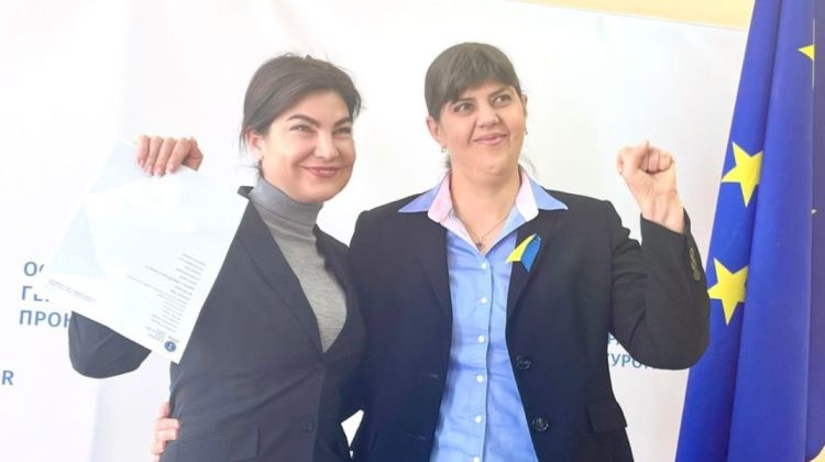Laura Cotruța-Kovesi, în vizită în Ucraina. A semnat un acord important cu Procuratura Generală ucraineană