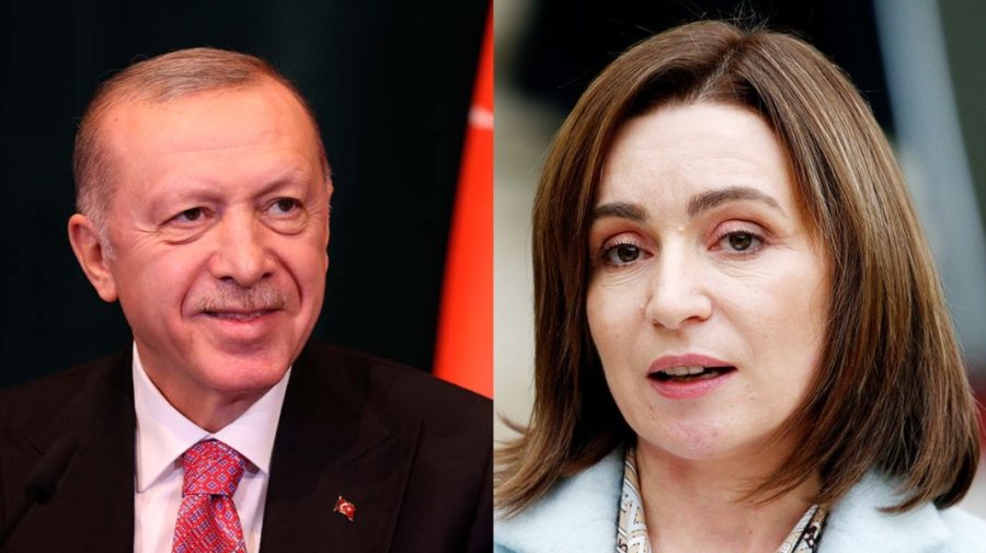 Sandu și Erdoğan, la telefon. Războiul din Ucraina, care se răsfrânge și asupra Moldovei, principala temă a discuțiilor