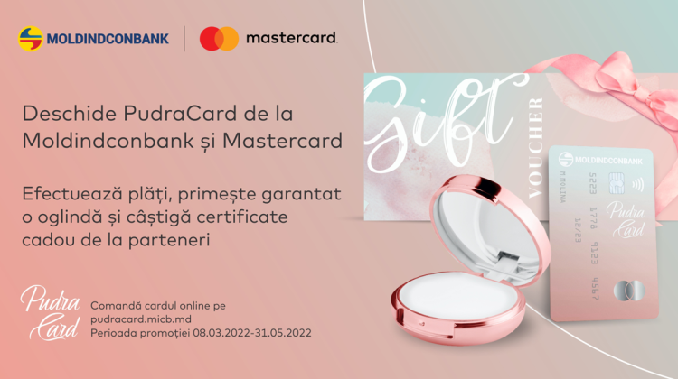 Moldindconbank: PudraCard te bucură cu reduceri garantate și certificate cadou
