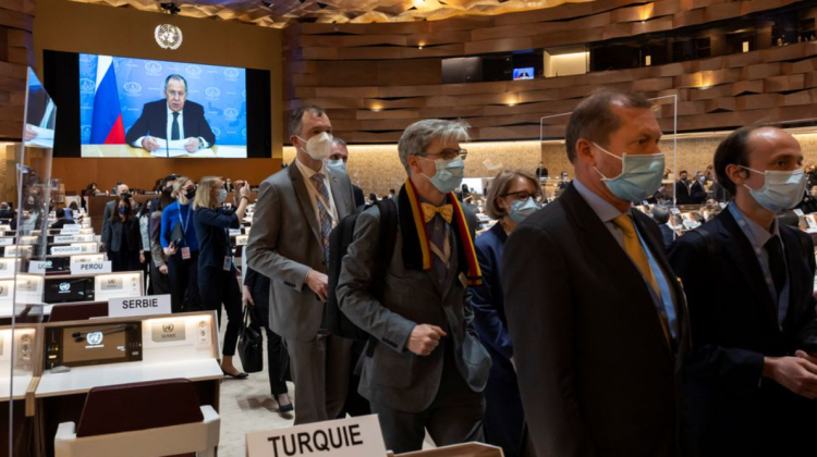 FOTO, VIDEO Umilința prin care a trecut Lavrov și Rusia la conferința ONU pentru drepturile omului