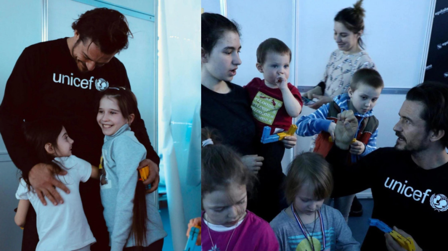 FOTO Orlando Bloom este în Republica Moldova. Actorul a venit să ajute refugiații din Ucraina