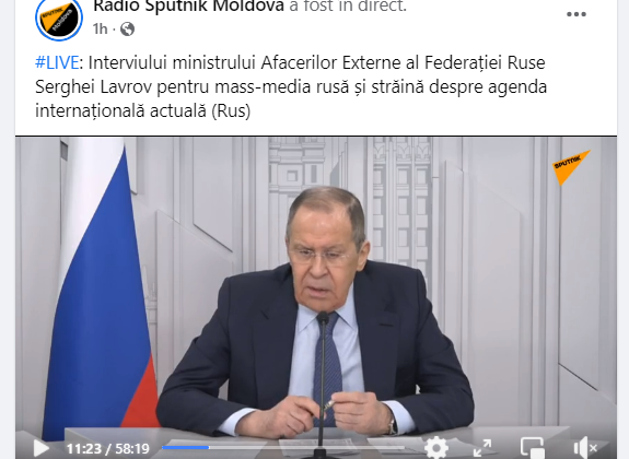 Sfidează legea? Discursul lui Lavrov transmis în direct de Radio Sputnik Moldova