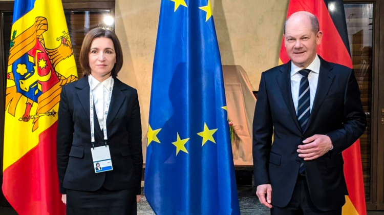 Maia Sandu – discuție telefonică cu Olaf Scholz. Șefa statului solicită deschiderea pieței UE pentru produsele noastre