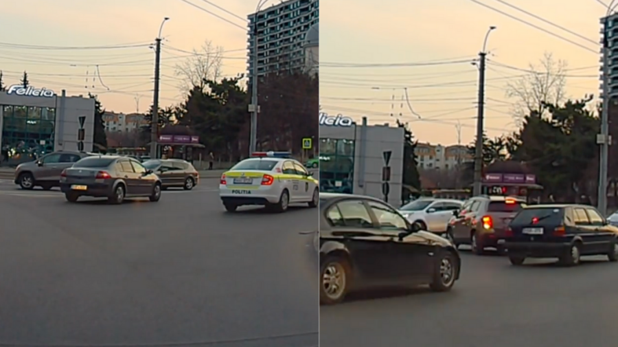 VIDEO Pentru așa „performance” trebuie să ai „talent”, nu permis de conducere! Nebunia totală a unui șofer în Chișinău