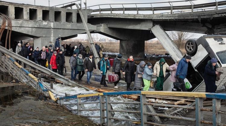 GALERIE FOTO Orașe din Ucraina – în ruine! Vladimir Zelenski: Vom restaura fiecare casă!