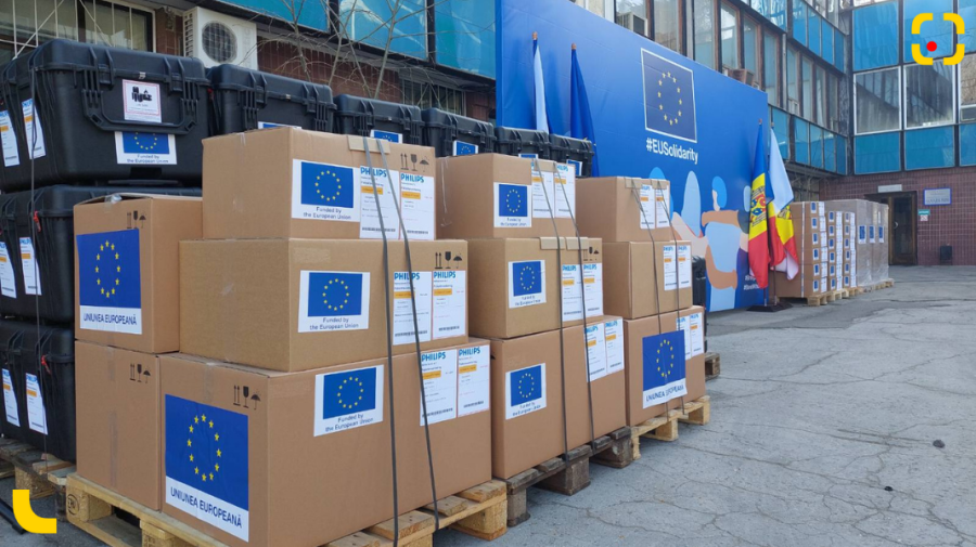 FOTO, VIDEO Moldova a primit echipamente medicale din rezerva UE. Valoarea totală a lotului – 4,2 milioane de euro