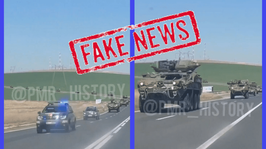 Imaginile false cu o coloană militară: Explicația Ministerului Apărării din România