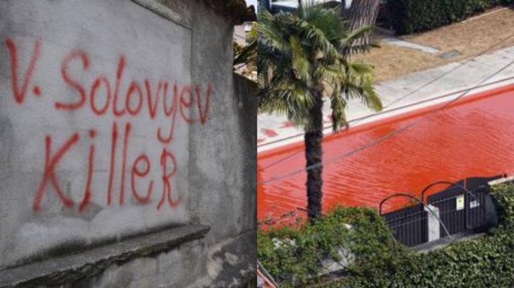 VIDEO Necunoscuți au scris pe pereți „Nu războiului”! Vila din Italia a propagandistului Vladimir Soloviov, incendiată