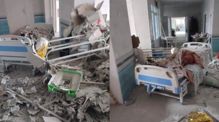 FOTO Oamenii din Lugansk nu au unde să fie vindecaţi. Toate spitalele din regiune au fost avariate şi distruse