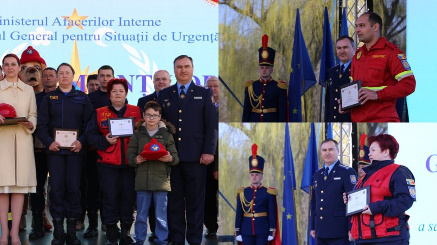 FOTO, VIDEO IGSU și-a premiat eroii! Un băiat de 6 ani, decorat după ce a salvat familia de incendiu