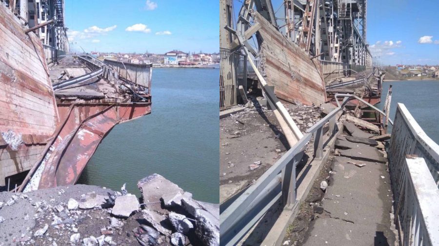 FOTO Rupt în bucăți! Podul feroviar dintre Odesa și Belgorod-Dnestrovsk a fost lovit de rachete