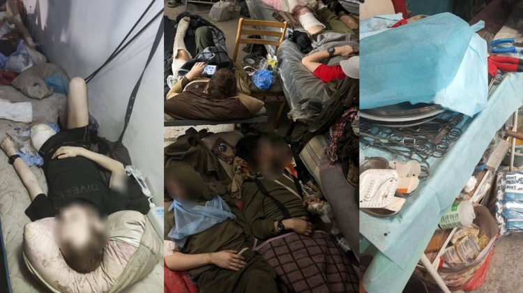 FOTO Imagini șocante cu spitalul improvizat în subsolurile Azovstal. Circa 2000 civili sunt blocați la uzina asediată
