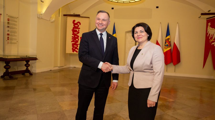 FOTO Natalia Gavrilița s-a întâlnit cu președintele Poloniei, Andrzej Duda. Au discutat situația din regiune