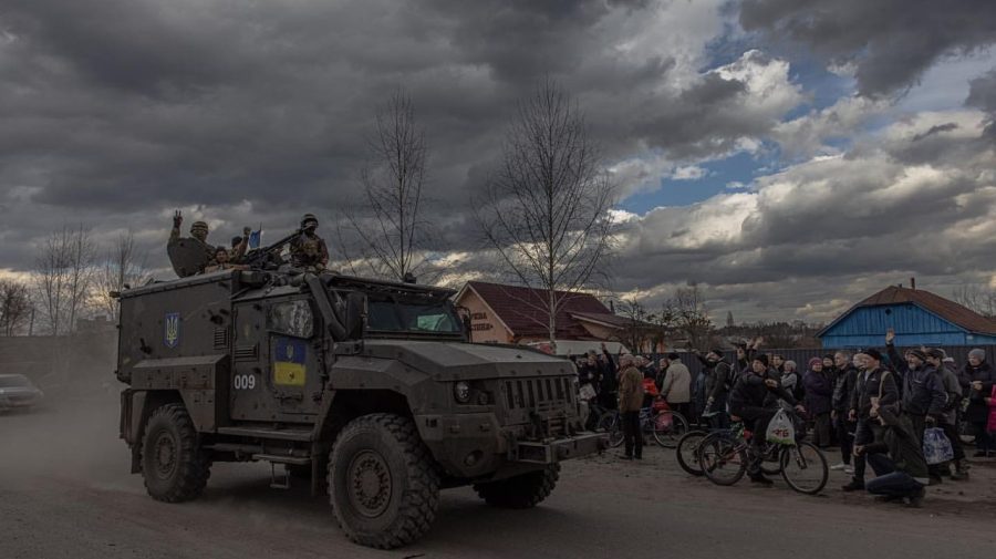 GALERIE FOTO Ucraina după 45 de zile de rezistență. Zelenski a venit cu un mesaj pentru cei care au rămas în Ucraina