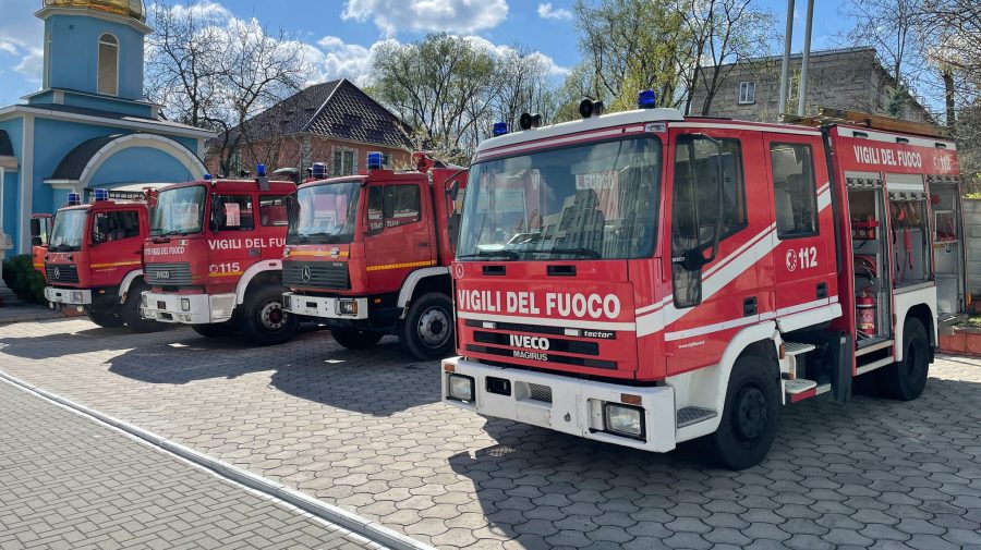 Italia a donat Inspectoratului General pentru Situații de Urgență 4 autospeciale moderne