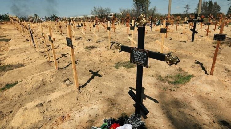 Imagini răvășitoare din Ucraina! Un cimitir întreg a apărut în orașul Severodonețk din Lugansk