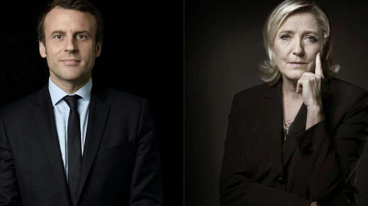 Alegeri prezidențiale în Franța: Emmanuel Macron şi Marine Le Pen şi-au aruncat insulte în ultima zi de campanie.