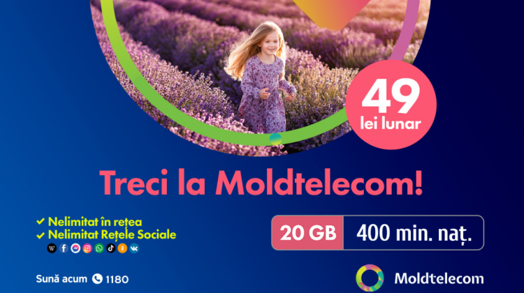 Comunică cât dorești și cum dorești cu noile opțiuni marca – Moldtelecom!