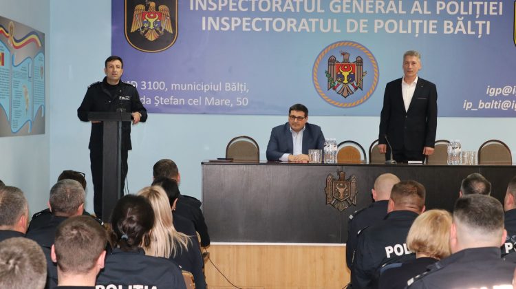 FOTO Inspectoratul de Poliție din Bălți are un nou șef. A fost prezentat colectivului de Viorel Cernăuțeanu