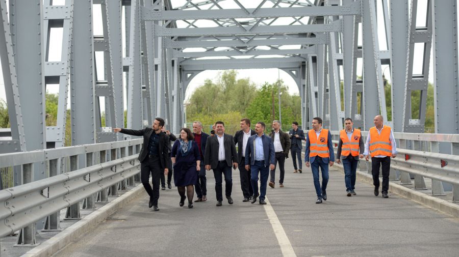 FOTO Urmare a reparației capitale, autoritățile moldo-române au inspectat podul transfrontalier Giurgiulești – Galați