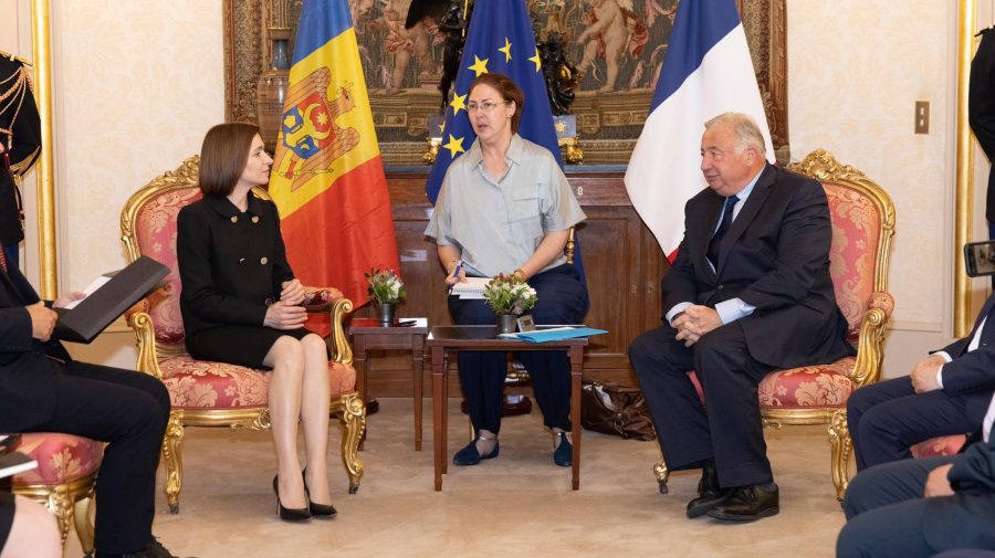 FOTO Maia Sandu a ajuns și în Parlamentul francez. A cerut susținerea Franței pe calea integrării Moldovei în UE