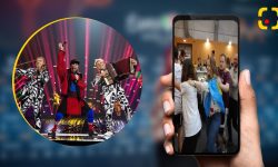 VIDEO Nebunia din sala de presă la Eurovision 2022! S-a dansat în formă de trenuleț