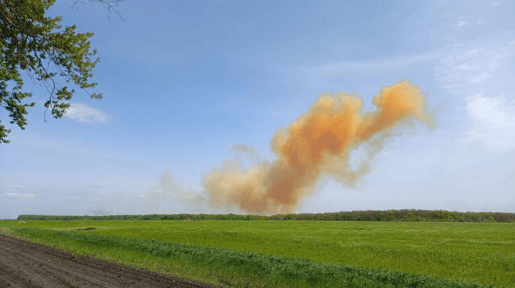 Accident chimic în Ucraina: A fost bombardat un depozit cu nitrat de amoniu