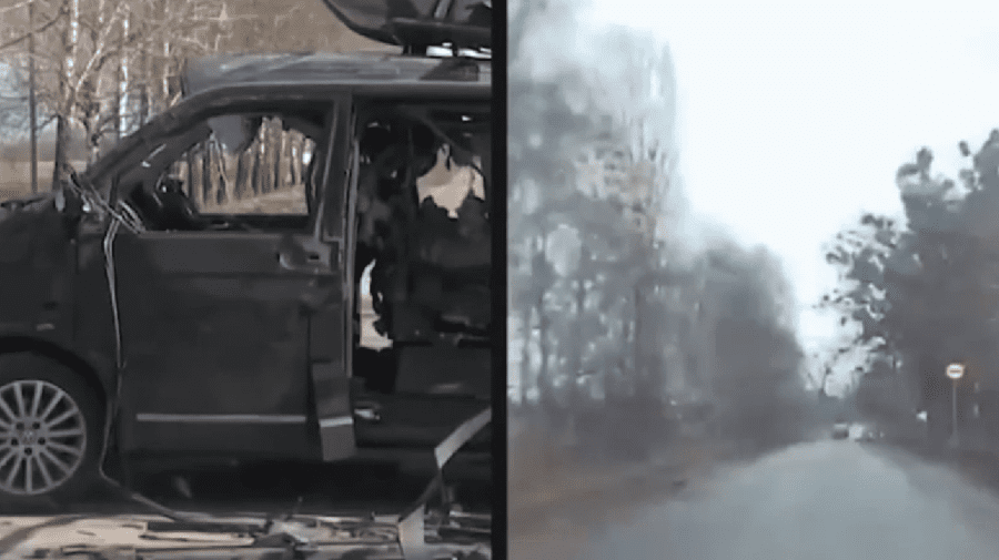 VIDEO Zăceau lângă mașini cu inscripția „copii”. 37 de cadavre ale civililor, găsite între două sate ucrainene
