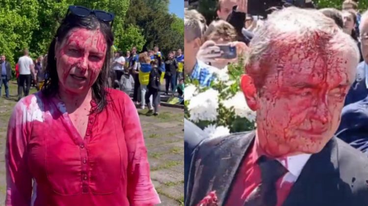 „E periculos”. Activista care a atacat pe 9 mai ambasadorul rus, nevoită să plece din Varșovia din cauza amenințărilor