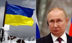 VIDEO „Întâlnirea inevitabilă” dintre drapelul ucrainean și vârful Putin. Au fost escaladați munți pentru a-l arbora