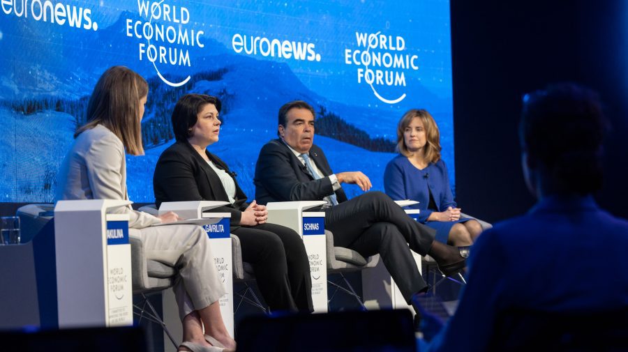 Primul discurs al Nataliei Gavrilița la Forumului Economic de la Davos. A vorbit despre criza refugiaților din regiune