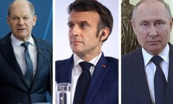 Discuția celor 3, fără cel de-al 4 vizat. Conversație între Putin, Scholz și Macron despre războiul din Ucraina