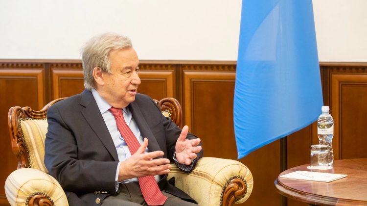 VIDEO Antonio Guterres se teme de „escaladarea periculoasă” a conflictului dintre Rusia şi Ucraina