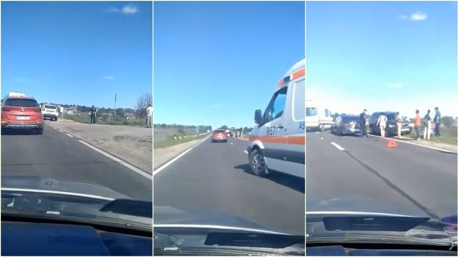 VIDEO Mașini avariate pe podul în reparație de pe traseul Vadul lui Vodă – Chișinău