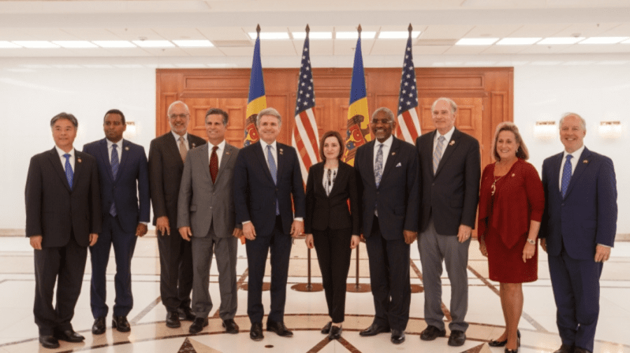 Oaspeți la Președinție. Maia Sandu s-a întâlnit cu o delegație a Congresului Statelor Unite ale Americii
