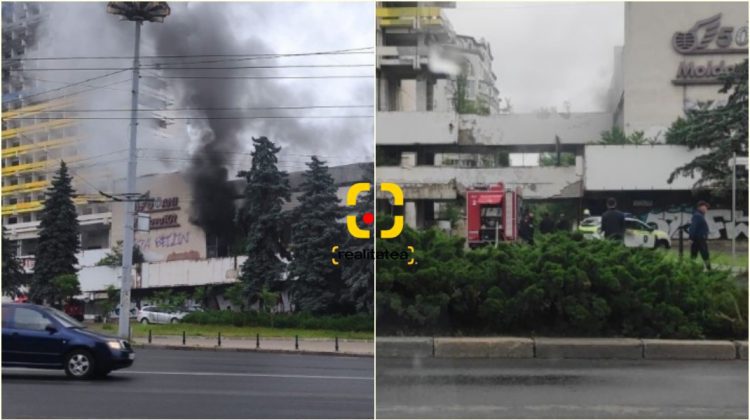 FOTO, VIDEO Fum negru dens! „Arde ceva în centrul capitalei”