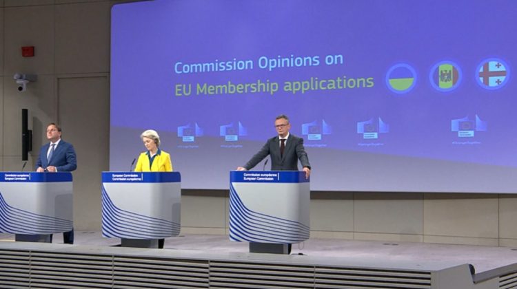 VIDEO ULTIMA ORĂ! Comisia Europeană recomandă statelor UE să susțină cererea Moldovei de stat candidat