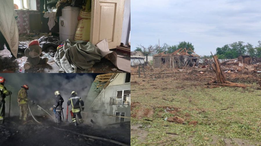 FOTO Circa 60 de case au fost făcute una cu pământul. VIDEO cu urmărire bombardamentelor nocturne asupra regiunii Odesa