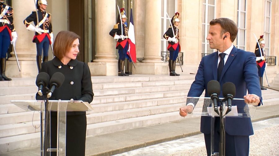 Întrevederea de miercuri dintre Sandu și Macron. Președinția de la Chișinău a anunțat agenda celor doi șefi de stat