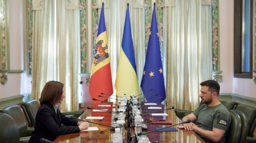 Maia Sandu și Volodimir Zelenski s-au înțeles să coopereze în privința menținerii stabilității în zona transnistreană
